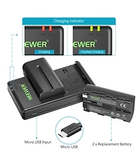 Neewer Np-F550 Camera Battery and Charging Accessory for select Sony Np-f-series devices