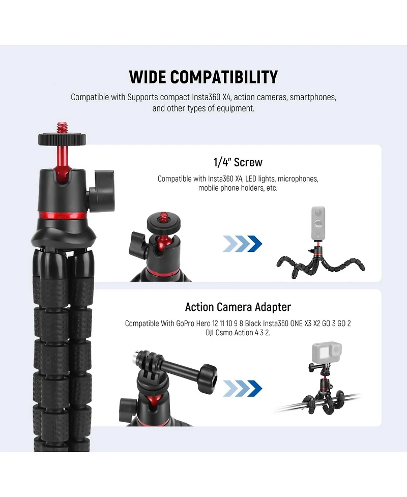 Neewer T72 Camera Tripod for select iPhone and Android mobile devices