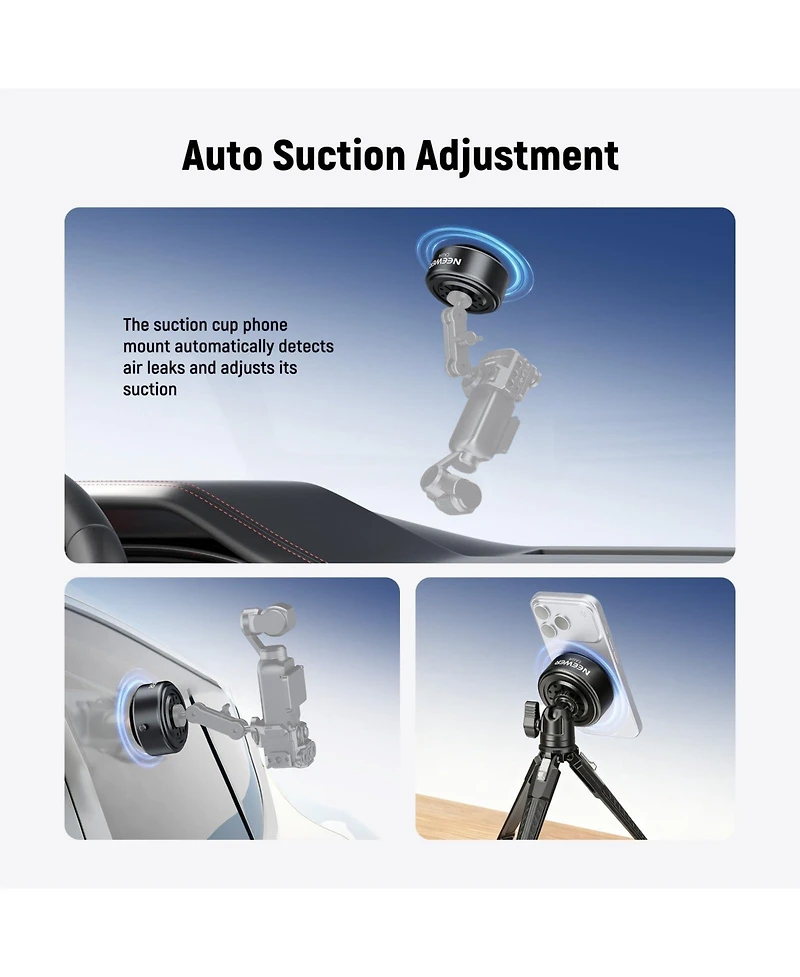 Neewer CA164 Camera Mounting Accessory for select GoPro, Dji and Insta360 action cameras