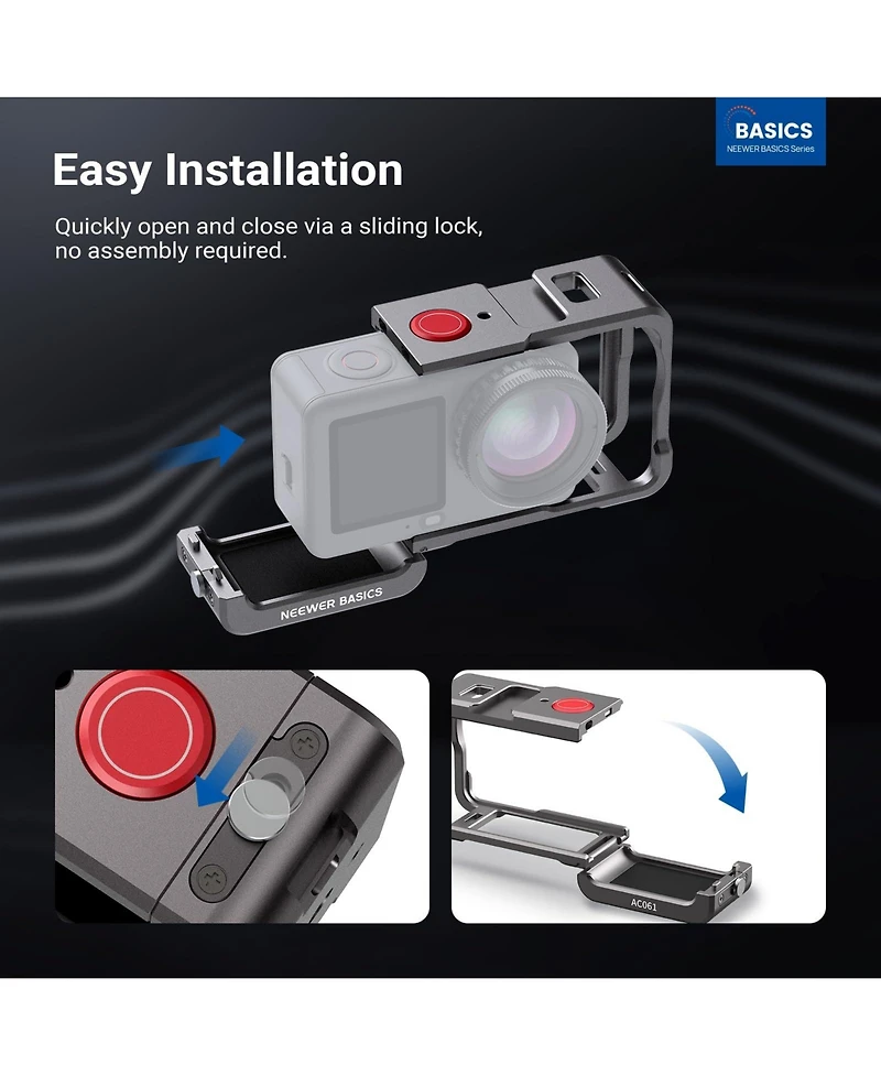 Neewer AC061 Camera Mounting Accessory for select Dji Osmo Action models