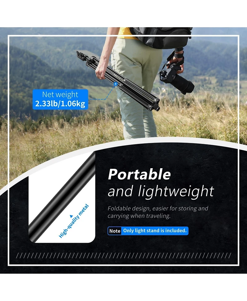 Neewer Camera Tripod with 6.23 Feet, 190CM