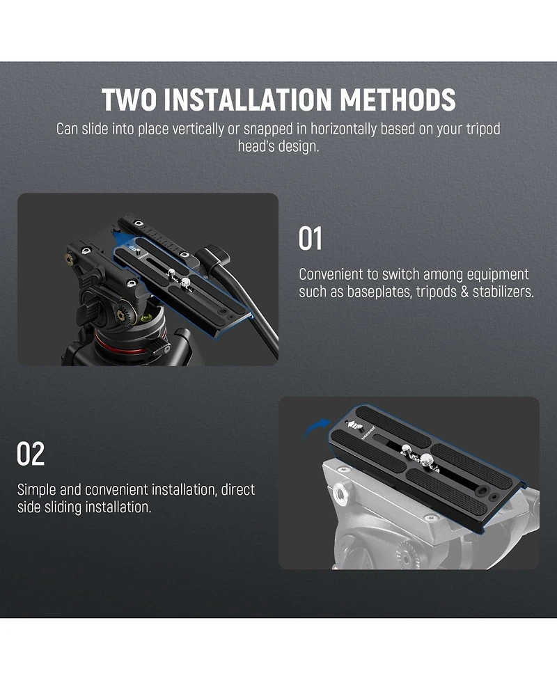 Neewer QR6 Camera Tripod with 16cm for MVH500AH MVH502AH