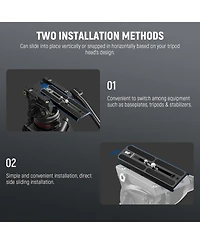 Neewer QR6 Camera Tripod with 16cm for MVH500AH MVH502AH