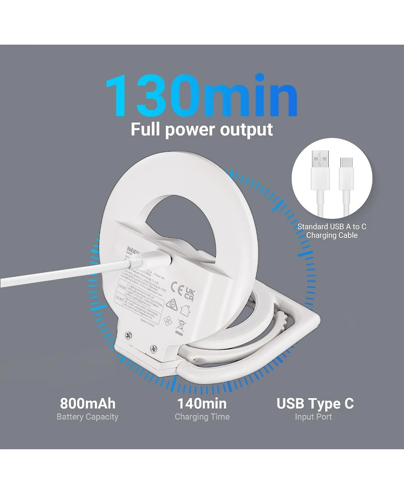 Neewer N35 Ring Light with 4W, 800mAh, CRI80 for select iPhone models