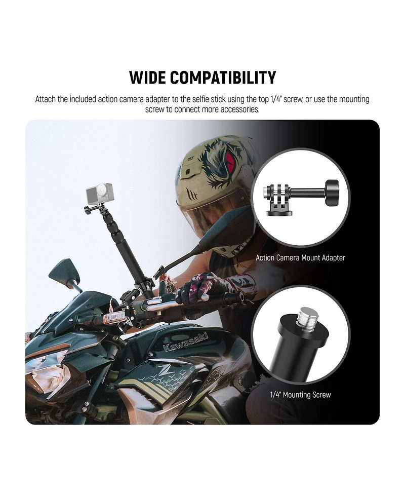Neewer Gp-30 Camera Mounting Accessory for select GoPro, Dji and Insta360 action cameras