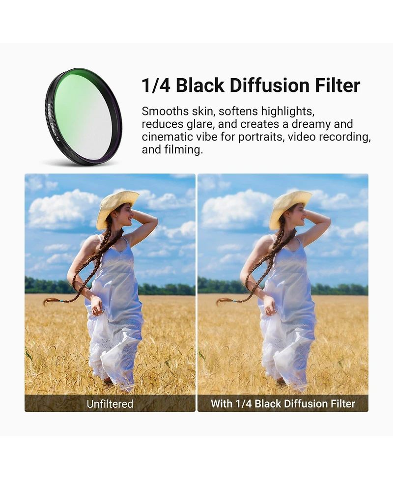 Neewer Fl-B4 Camera Lens Accessory with Cpl for select Dji Osmo Action models