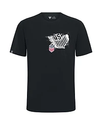 LevelWear Men's Black Usmnt Focal Blasted T-Shirt