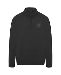 LevelWear Men's Black Usmnt Murray Quarter-Zip Sweatshirt