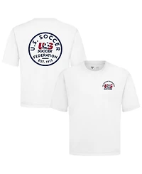 LevelWear Men's White Usmnt Luxe Signature Knit Transit T-Shirt
