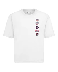 LevelWear Men's White Usmnt Luxe Signature Knit Timeline T-Shirt