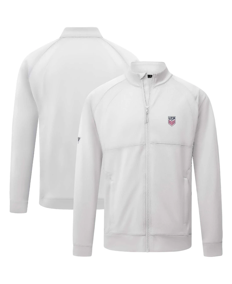 LevelWear Men's White Usmnt Form Full-Zip Jacket