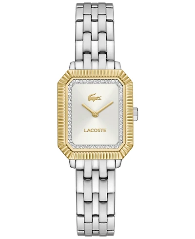 Lacoste Women's Quartz Parisienne Silver-Tone Stainless Steel Bracelet Watch 22.8mm