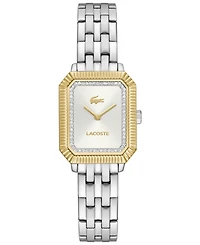 Lacoste Women's Quartz Parisienne Silver-Tone Stainless Steel Bracelet Watch 22.8mm