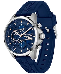 Lacoste Men's Quartz Arthor Blue Silicone Strap Watch 43mm