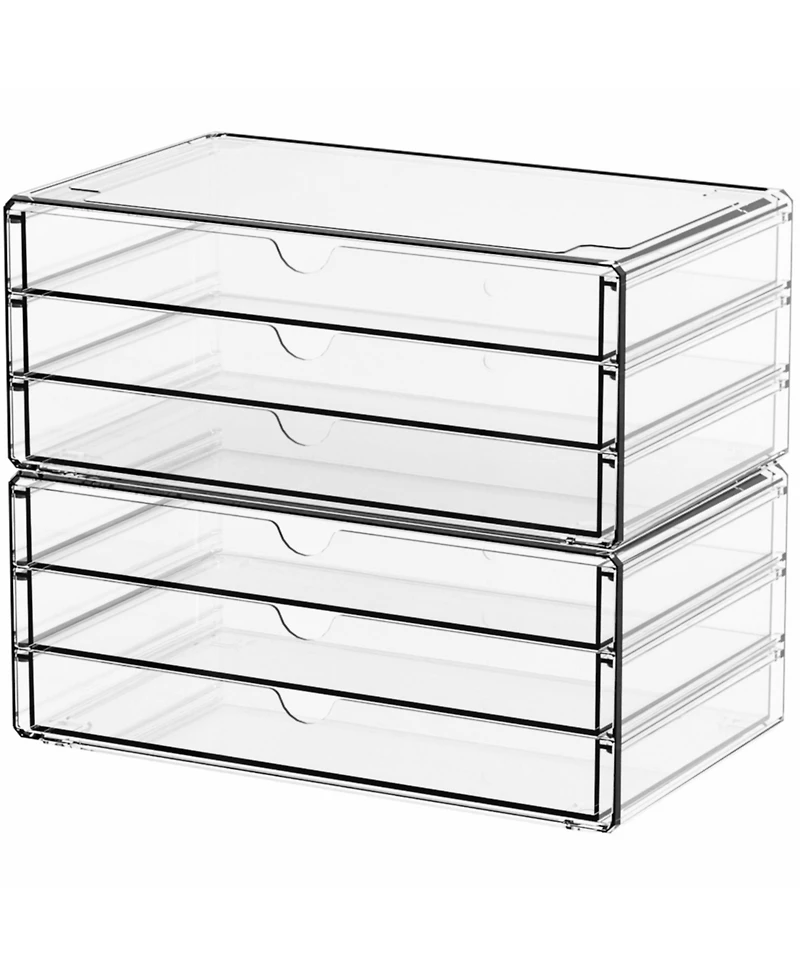 Xdovet Stackable Desk Organizer Drawers Office Supplies
