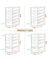 Xdovet 22 Drawers Plastic Stackable Storage Organizer Cabinet