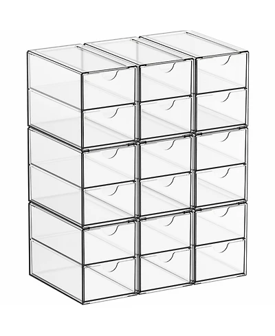 Xdovet Small Drawers Organizer Stackable Storage Stationery Pen Pencil Craft Glasses