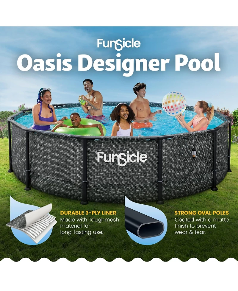 Funsicle 12' x 36" Oasis Designer Round Above Ground Pool