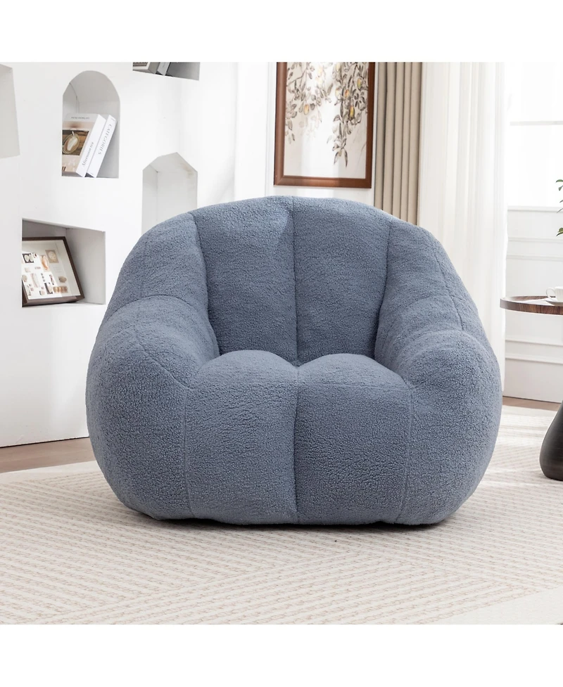 sumyeg Bean Bag Sofa with Tufted Soft Stuffed Filling Fluffy and Lazy Comfy Cozy BeanBag Chairs