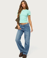 Edikted Women's Marleaux Fitted T Shirt