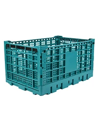 gaomon Stackable Collapsible Heavy Duty Plastic Storage Organizer Crate for Outdoor Office, Home, School, Camping