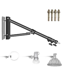 Neewer Triangle Wall Mount Arm for Photo Studio Strobe Monolight Softboxes Umbrellas Reflectors Flexible Rotation 180 Degrees Maximum Length 180