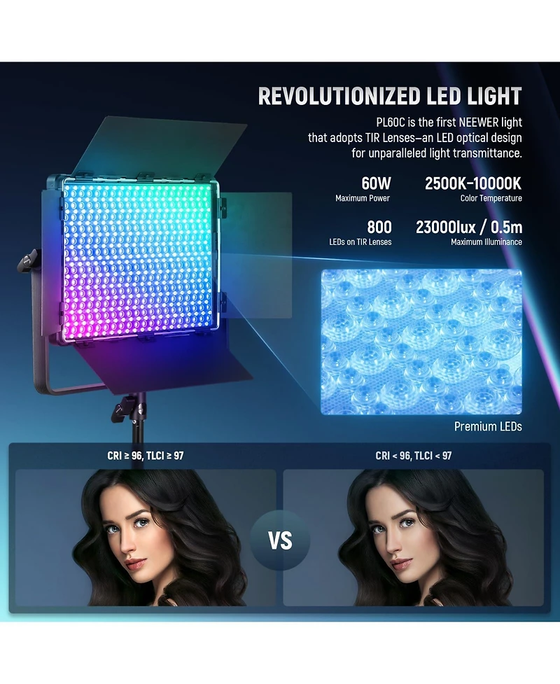 Neewer PL60C Led Video Light
