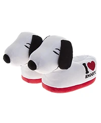 Snoopy Toddler Girls (5,7,9) Plush 3D Slippers