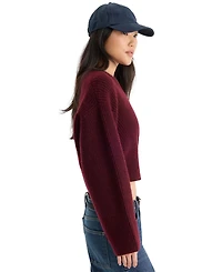 Good American Women's Chunky Knit Pull-On Sweater