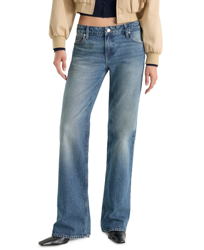 Good American Women's Vintage Low-Rise Bootcut Jeans
