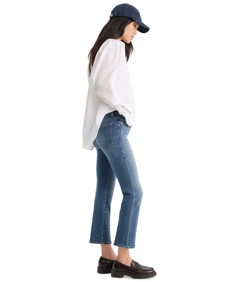 Good American Women's Soft Tech Straight-Leg Jeans