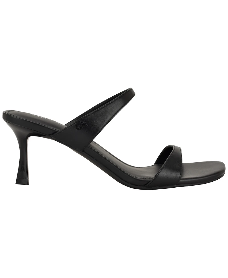 Calvin Klein Women's Danetta Square Toe Slip-On Dress Sandals