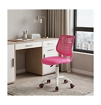 HomeRoots Adjustable Height Swivel Rolling Office Chair