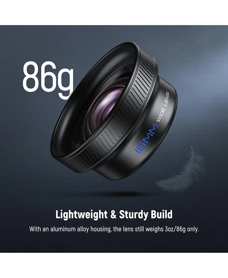 Neewer Ls-72 Camera Lens Accessory with 0.75X for select iPhone and Android mobile devices