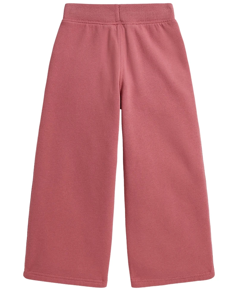 Polo Ralph Lauren Girls' 2T-6X Fleece Wide-Leg Sweatpants