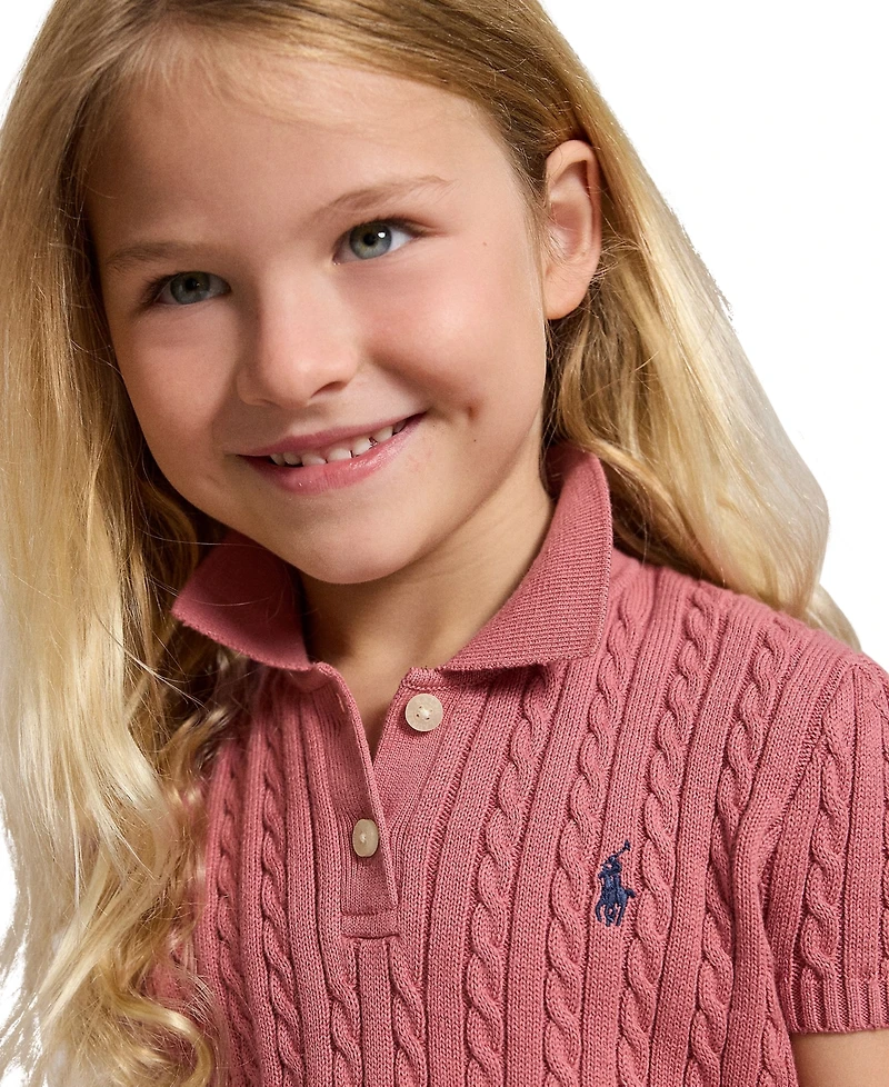 Polo Ralph Lauren Girls' 2T-6X Short-Sleeve Sweater