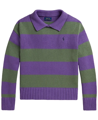Polo Ralph Lauren Girls' 7-16 Long-Sleeve Polo Sweater