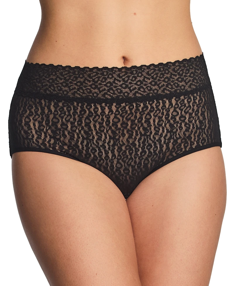 Wacoal Women's High Bar Stretch Lace Full Coverage Brief Panties