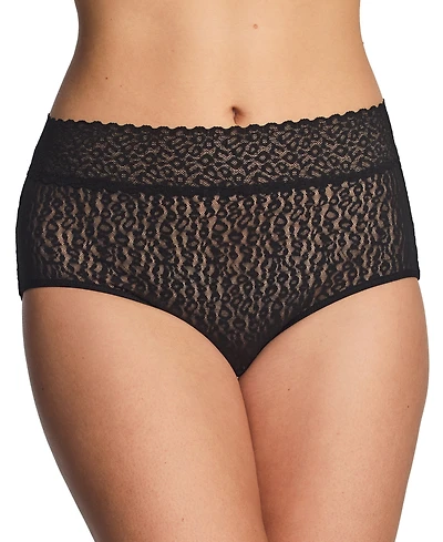 Wacoal Women's High Bar Stretch Lace Full Coverage Brief Panties