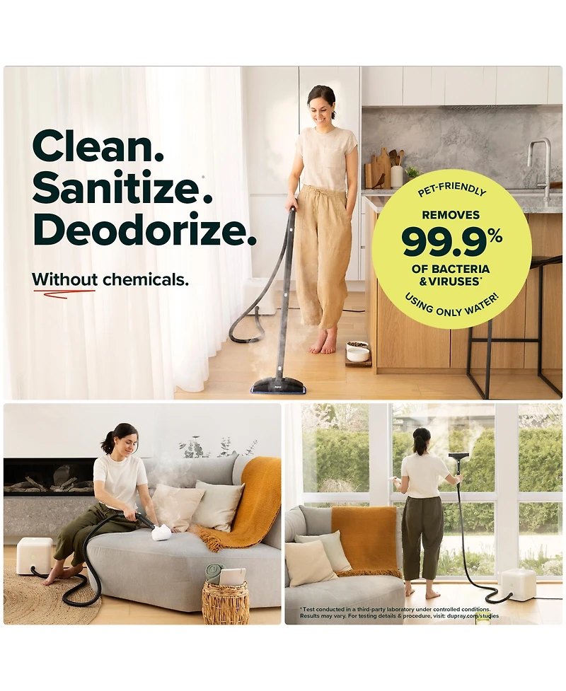 Dupray Neat Steam Cleaner Multi-Purpose Heavy-Duty Steamer for Floors, Cars, Home Use and More
