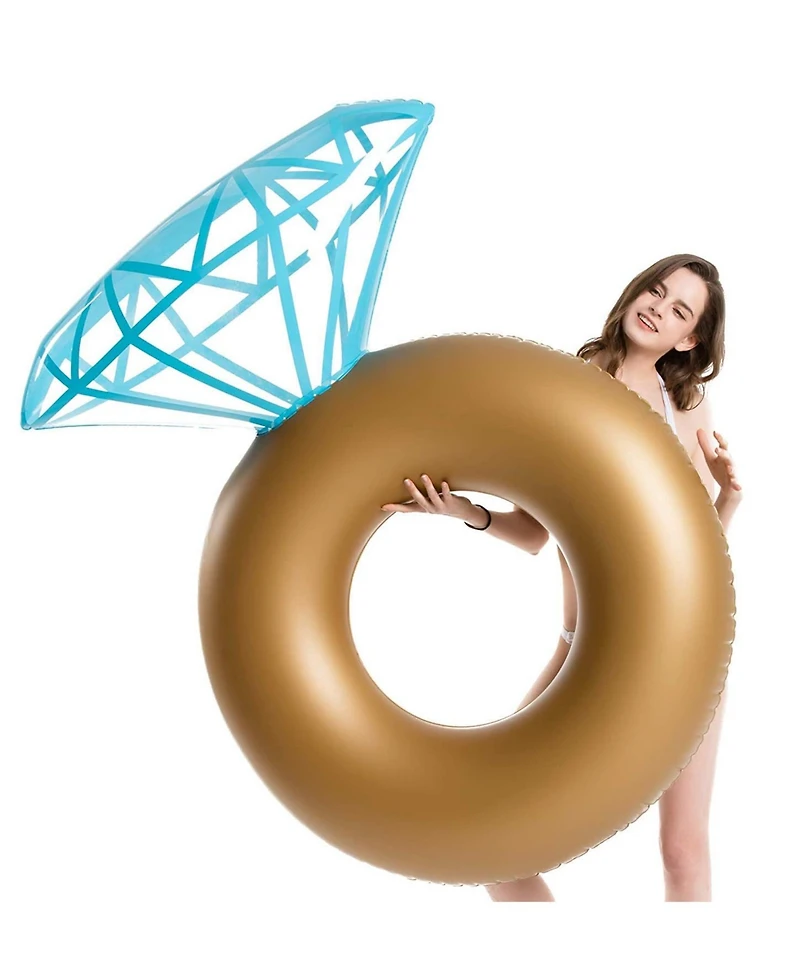 Aofar Inflatable Ring Pool Float Engagement Bachelorette Party Tube