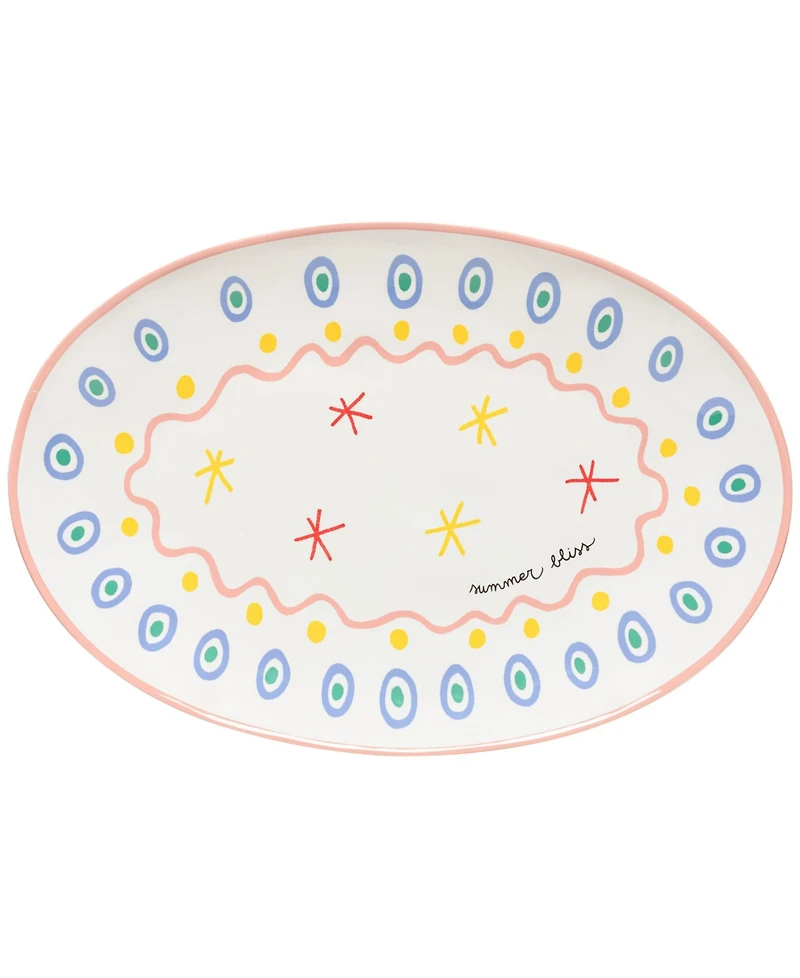 Costa Nova Summer Bliss 16" Oval Platter