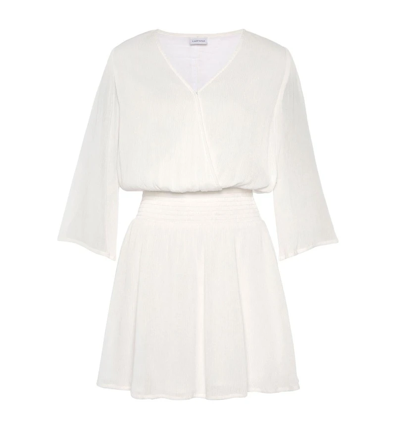 Lascana Women's Flowy Flare Sleeve Dress