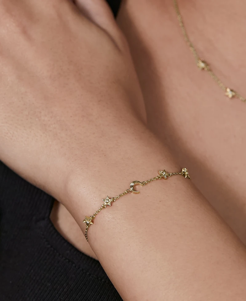 Olivia Burton Women's Celestial Chain Gold-Tone Stainless Steel Bracelet