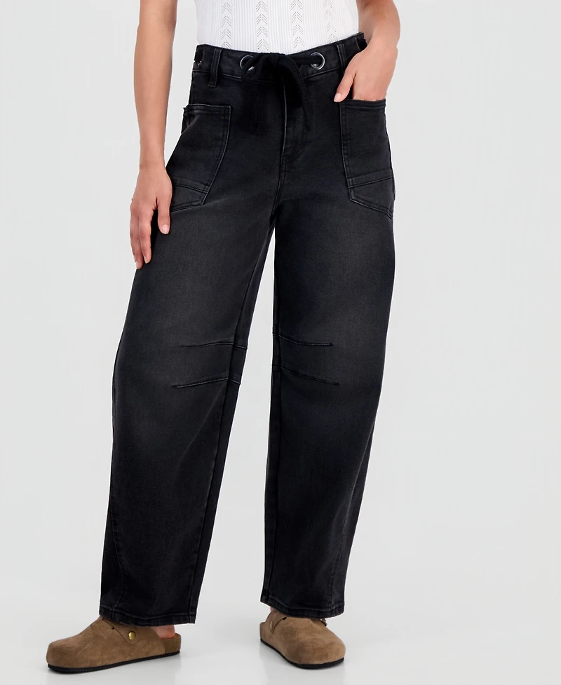 And Now This Petite Barrel Leg Jeans, Macy's Exclusive