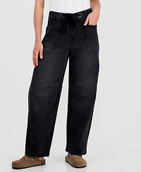 And Now This Petite Barrel Leg Jeans, Macy's Exclusive