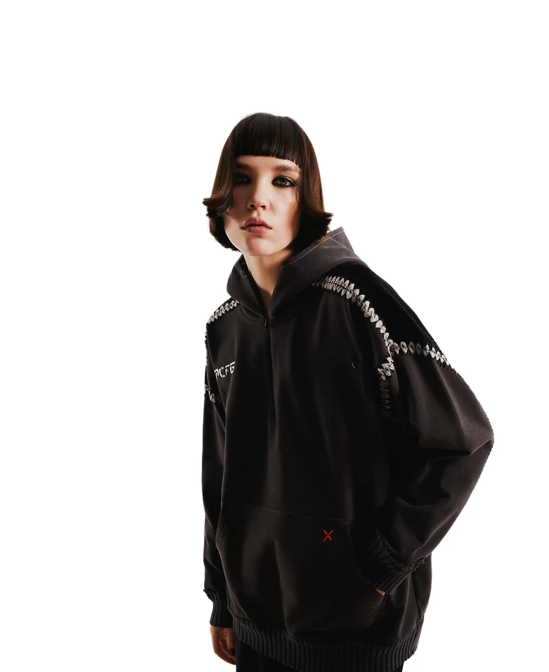 Pcfg Women's Cotton-Blend Zip-Front Hoodie