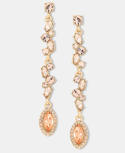 Givenchy Crystal Vine Linear Drop Earrings