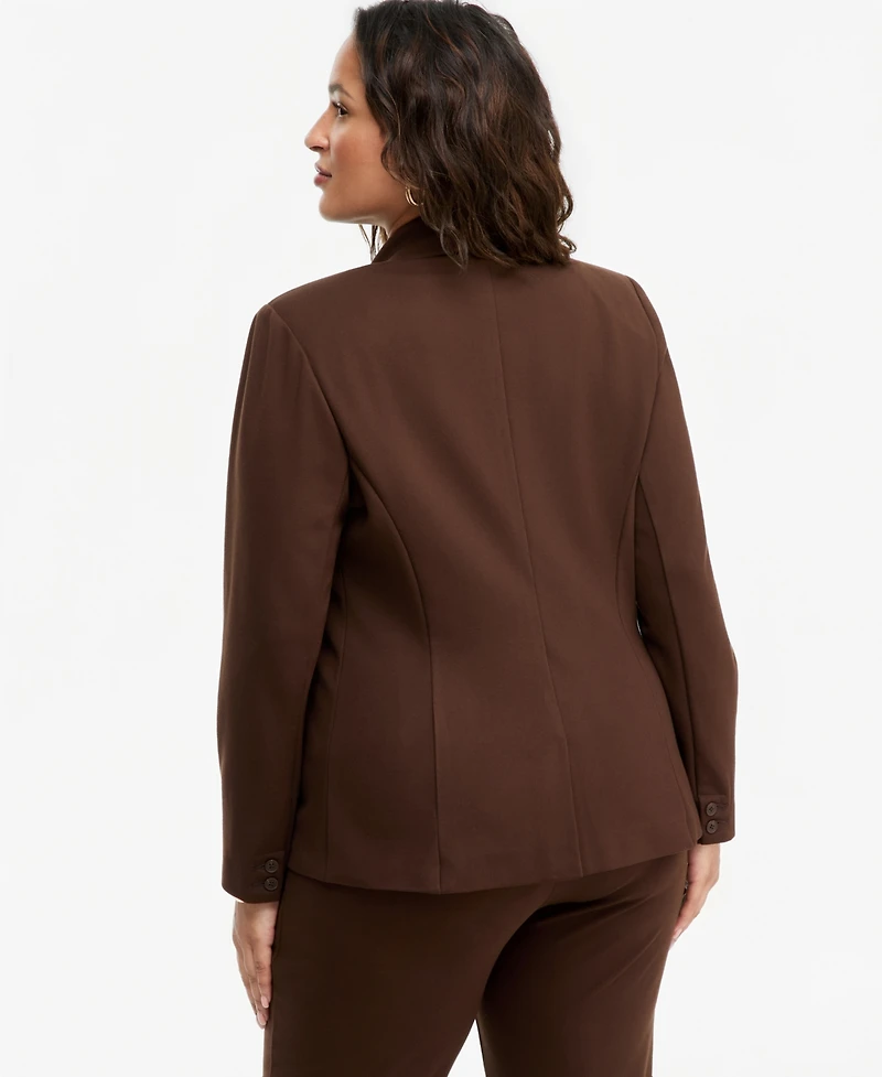 I.n.c. International Concepts Plus Ponte Blazer, Exclusively at Macy's