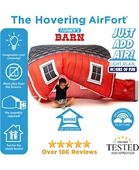 AirFort Farmer's Barn Shaped Children's Indoor Play Tent with Easy Storage